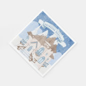Serviette En Papier Château d'hiver neige (Coin)