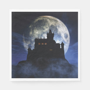 Serviette En Papier Château d'Imaginaire la nuit