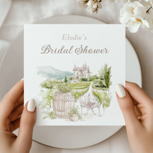 Serviette En Papier Château élégant de Provence Mariage champêtre fran