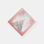 Serviette En Papier Château Fairytale histoire d'amour mariage (Coin)