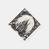 Serviette En Papier Château Floral de Conte de Fées (Coin)