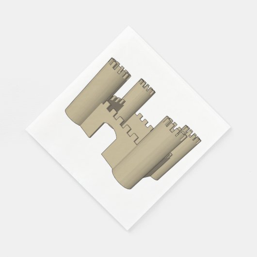 Serviette En Papier Château ouvert (Coin)