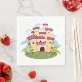 Serviette En Papier Château Palais (En situation)