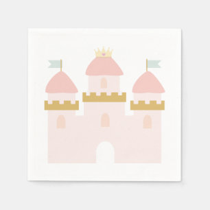 Serviette En Papier Château Princess Anniversaire Napkin
