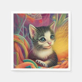 Serviette En Papier Chatons adorables 1 (Devant)