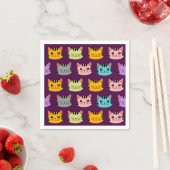 Serviette En Papier Chats (En situation)