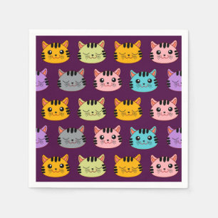 Serviette En Papier Chats