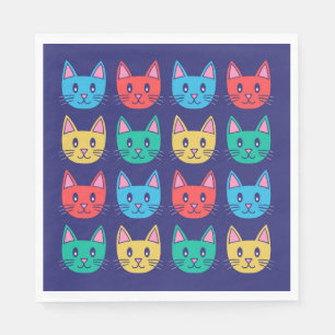 Serviette En Papier Chats