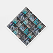 Serviette En Papier Chats bleus (Coin)
