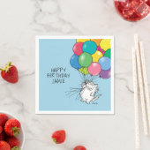 Serviette En Papier CHATS D'ANNIVERSAIRE par Sandra Boynton Napkins (En situation)