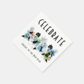 Serviette En Papier Chats de jazz | Salutations au Nouvel An (Coin)