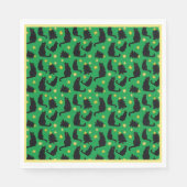 Serviette En Papier Chats De Noël Étoiles Et Arbres (Devant)