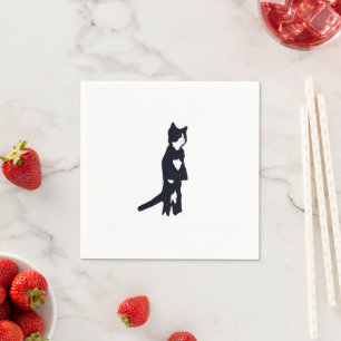 Serviette En Papier Chats de Tuxedo