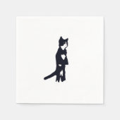 Serviette En Papier Chats de Tuxedo (Devant)