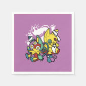 Serviette En Papier Chats déplaisants Halloween Art : Paw-sitly Fright (Devant)