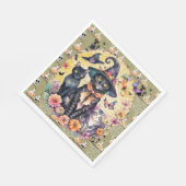 Serviette En Papier Chats d'Halloween (Coin)