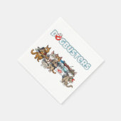 Serviette En Papier Chats Dogbusters (Coin)