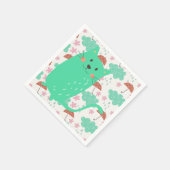 Serviette En Papier Chats en pluie (Coin)