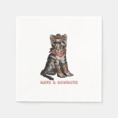 Serviette En Papier chats et cowboys (Devant)