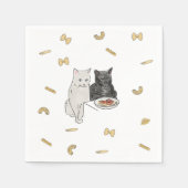 Serviette En Papier Chats et pâtes mignonette mignonne boîte à allumet (Devant)
