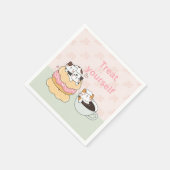 Serviette En Papier Chats gourmets (Coin)