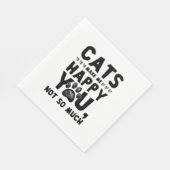 Serviette En Papier chats heureux (Coin)