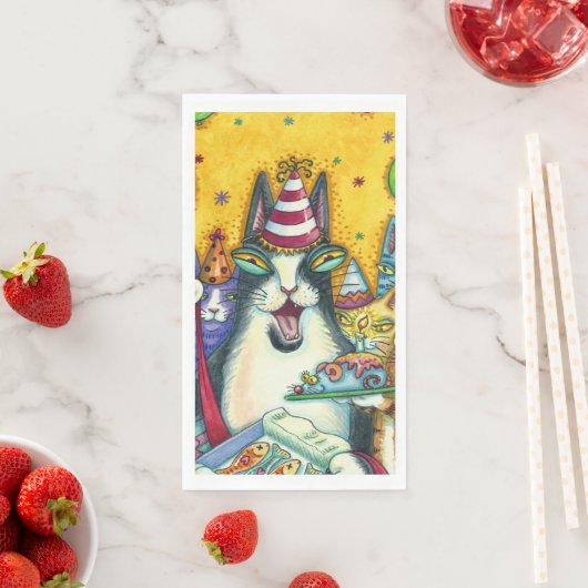 SERVIETTE EN PAPIER CHATS N'FITZ, CUISINES, MICE, ANNIVERSAIRE AMUSANT (En situation)