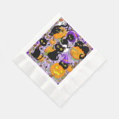 Serviette En Papier Chats noirs citrouille Halloween Candy (Coin)