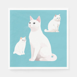 Serviette En Papier Chats réservés