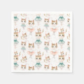 Serviette En Papier Chats Super Cute Ballerina (Devant)