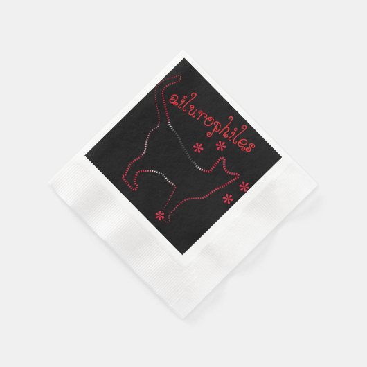 Serviette En Papier chatte en ligne, félin génial Papier Napkin (Coin)