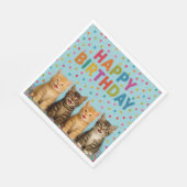 Serviette En Papier Chatte serviettes d'anniversaire ! (Coin)