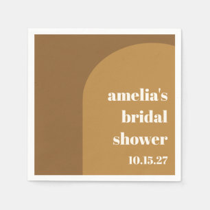 Serviette En Papier Chaud Chaud Chaud Arc Brown Personnalisé Fête des