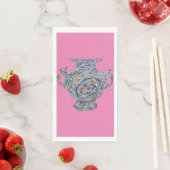 Serviette En Papier Chaud rose Chinoiserie Ginger Jar Jars (En situation)