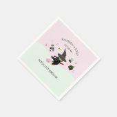 Serviette En Papier Chaud vert sorcier Halloween anniversaire (Coin)