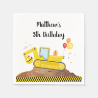 Chaudron de camion de construction garçon Annivers