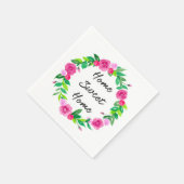 Serviette En Papier Chauffage des maisons florales (Coin)