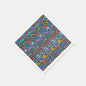 Serviette En Papier Chaulkboard de l'école alphabet des serviettes en  (Coin)