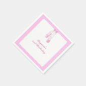 Serviette En Papier Chaussons Ballerina Pink Ballet Party (Coin)