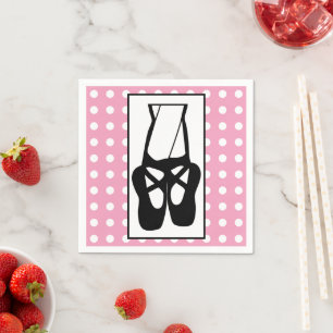 Serviette En Papier Chaussons Bleu Noir En Pointe