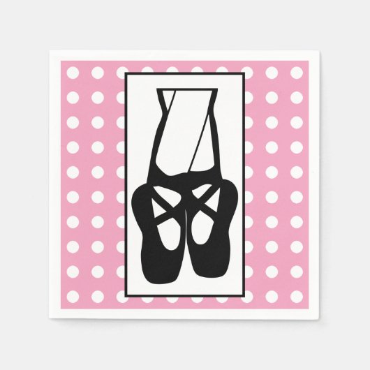 Serviette En Papier Chaussons Bleu Noir En Pointe (Devant)