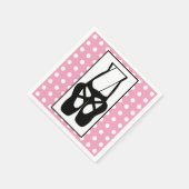 Serviette En Papier Chaussons Bleu Noir En Pointe (Coin)