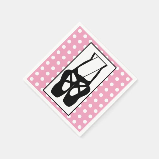 Serviette En Papier Chaussons Bleu Noir En Pointe (Coin)