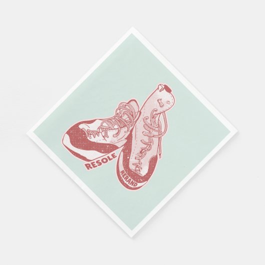 Serviette En Papier Chaussure escalade de roche (Coin)