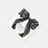 Serviette En Papier Chaussures attachant noeud noir Fête des mariées a (Coin)