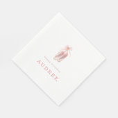 Serviette En Papier Chaussures Ballerina Rose élégant Anniversaire (Coin)