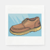 Serviette En Papier Chaussures Brown serviettes (Devant)