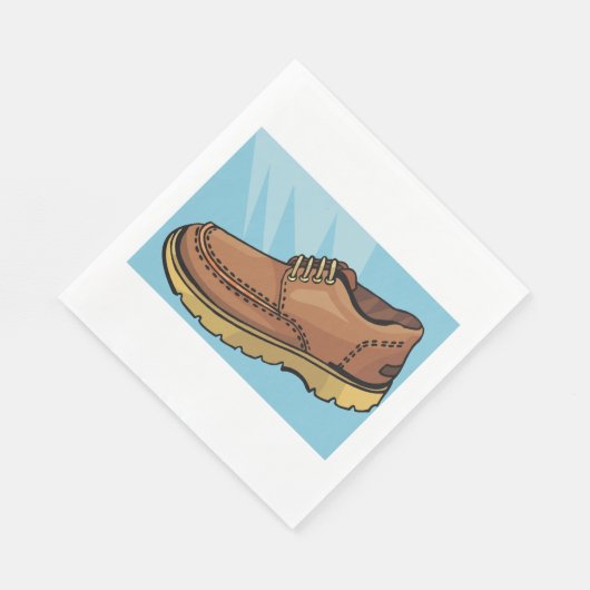 Serviette En Papier Chaussures Brown serviettes (Coin)