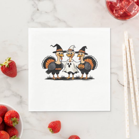 Serviette En Papier Chaussures d'automne Whimsical Citrouille Chaleur  (En situation)