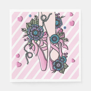 Serviette En Papier Chaussures de ballet